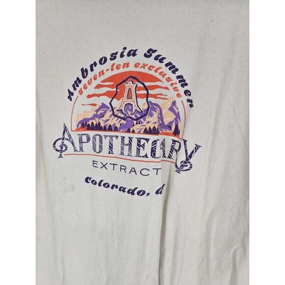 Ambrosia Summer Apothecary Extract Colorado Short Sleeve T Shirt Sz XL - Picture 2 of 4